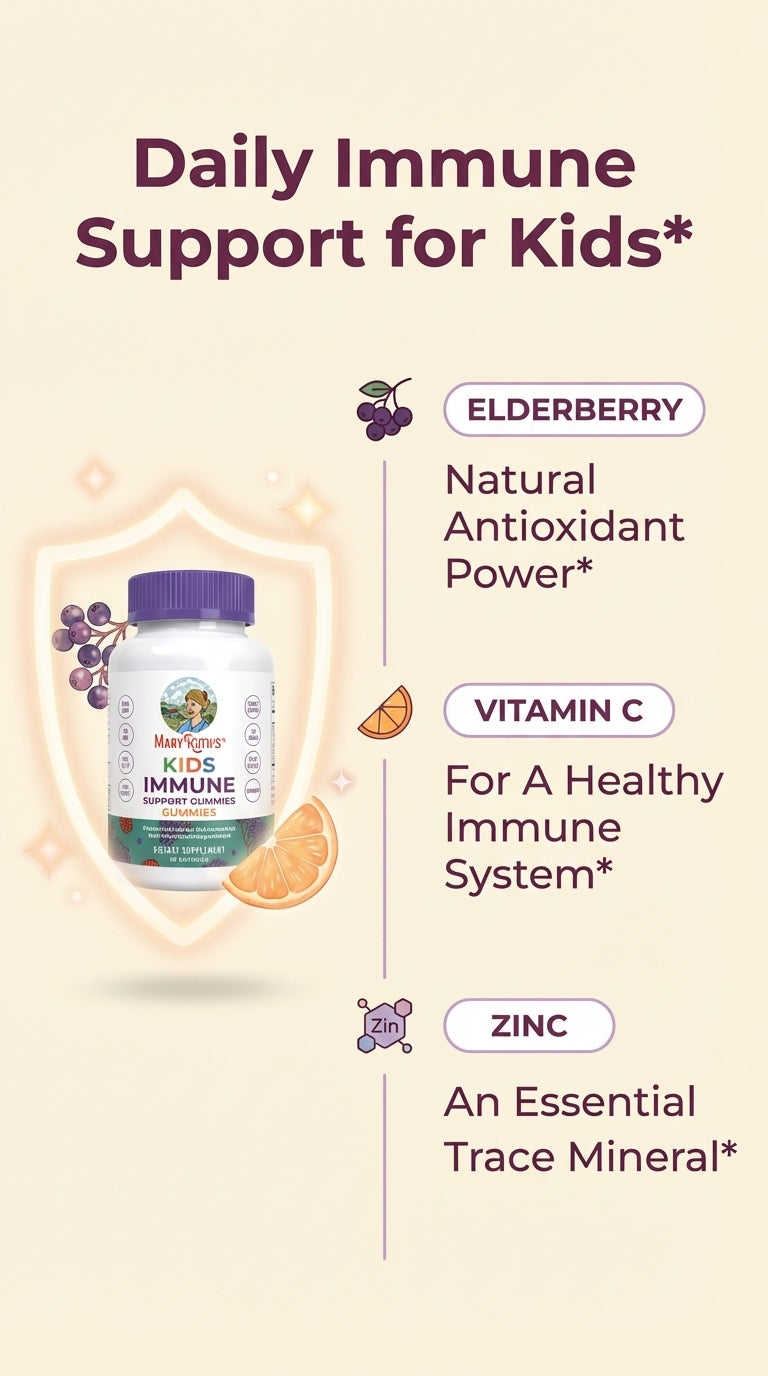 MaryRuth Organics Kids Berry Immunity Gummies