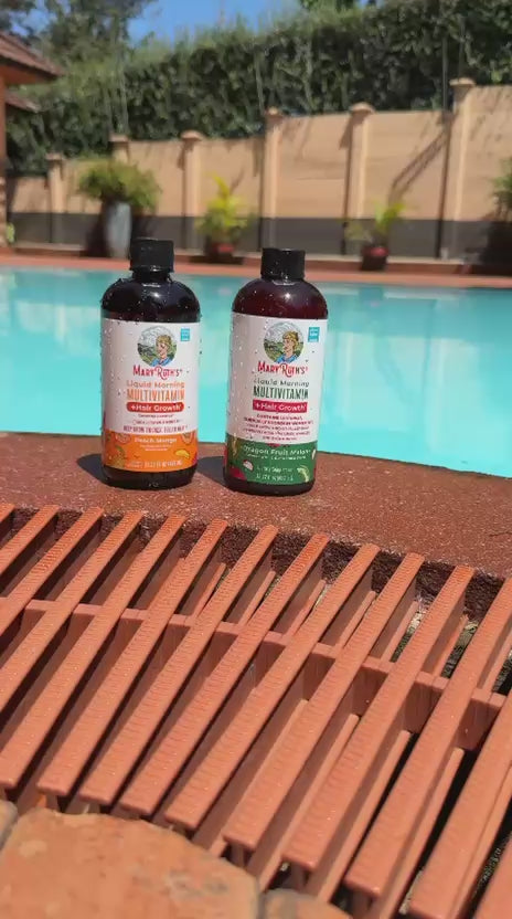 MaryRuth Liquid Morning Multivitamin + Hair Growth Peach Mango